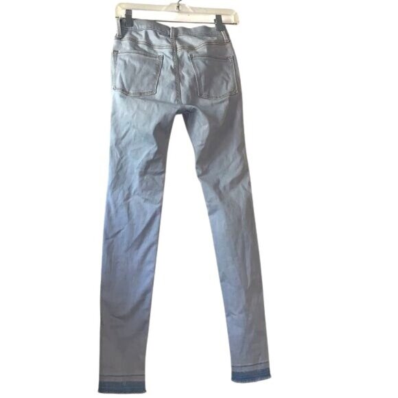 Old Navy Ballerina Legging Jeans Girls  Size 16 Light Wash Denim Distressed - Picture 8 of 8